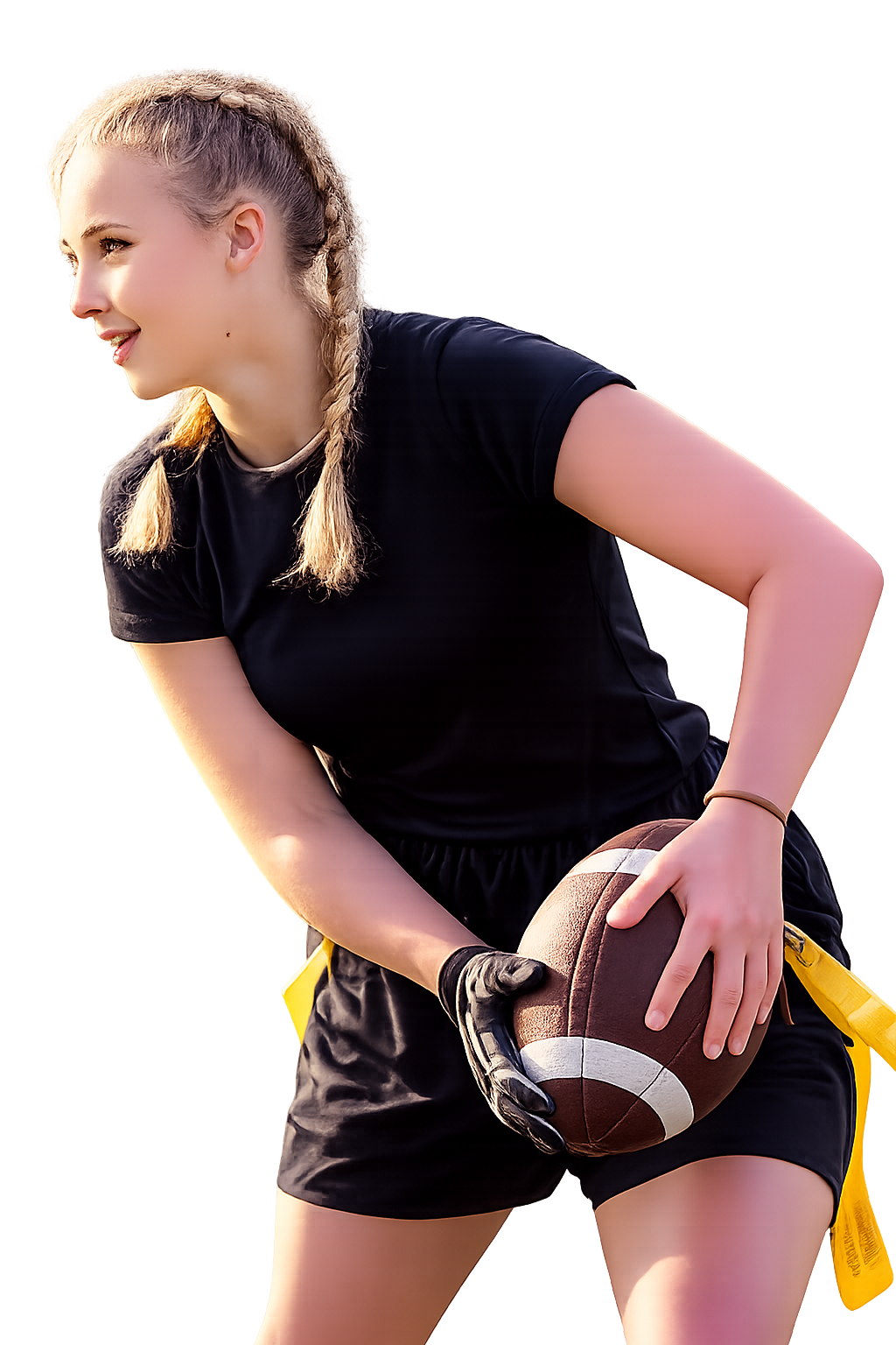 Jugadora de flag football